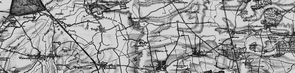 Old map of Barrow in 1895