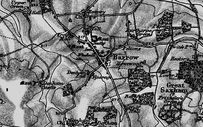 Old map of Barrow in 1898