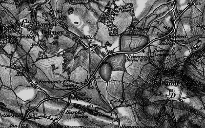 Old map of Barrow Wood in 1898