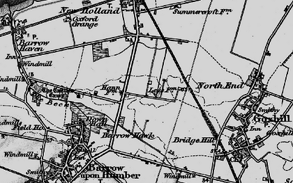 Old map of Barrow Hann in 1895