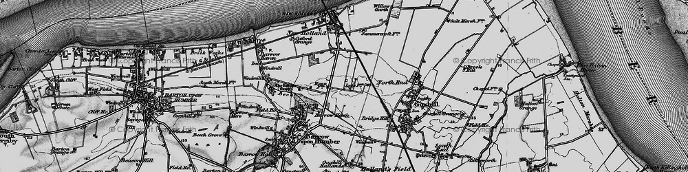 Old map of Barrow Hann in 1895