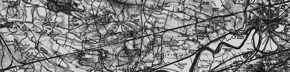 Old map of Barrow's Green in 1896