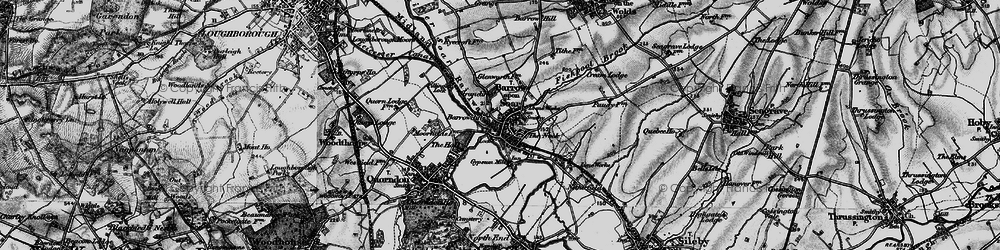 Old map of Barrow upon Soar in 1899
