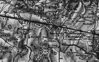 Old map of Westenhanger in 1895