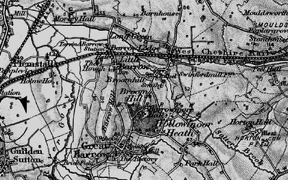 Old map of Barrowmore Estate in 1896