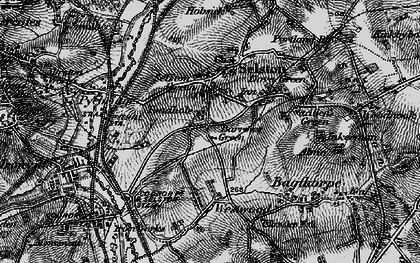 Old map of Barrows Green in 1895