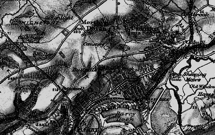 Old map of Barry in 1898