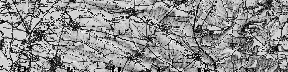 Old map of Barsby in 1899