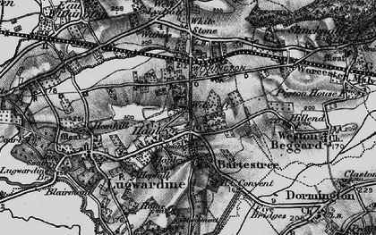 Old map of Bartestree in 1898