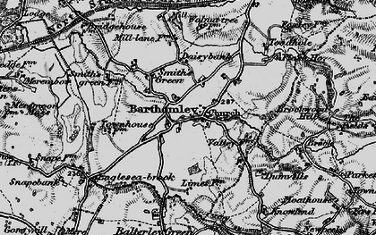 Old map of Barthomley in 1897