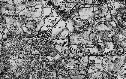 Old map of Bartley in 1895