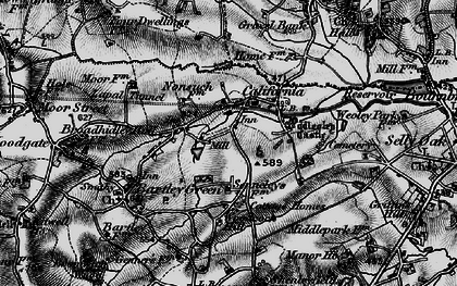 Old map of Bartley Green in 1899