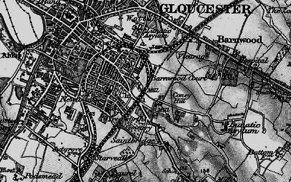 Old map of Barton in 1896