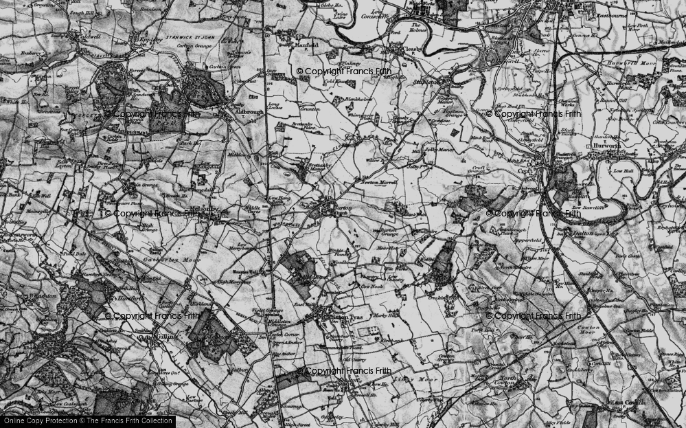 Old Map of Historic Map covering Barton Grange in 1897
