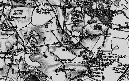 Old map of Barton Gate in 1898