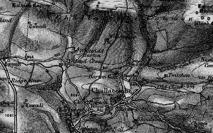 Old map of Yelland Cross in 1898