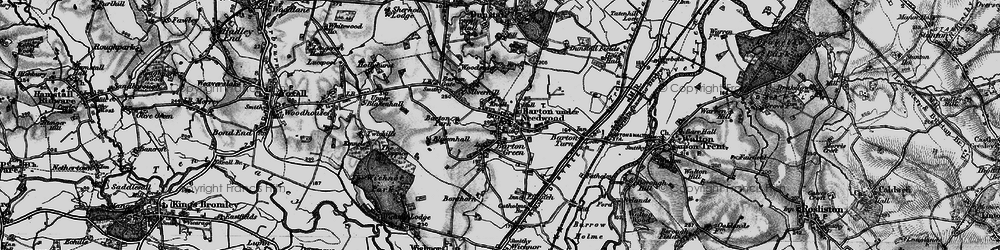 Old map of Barton Green in 1898