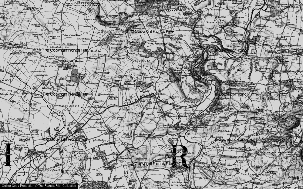 Old Map of Historic Map covering Barton Hill Ho in 1898