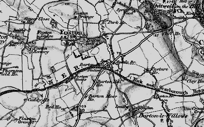 Old map of Barton Hill Ho in 1898