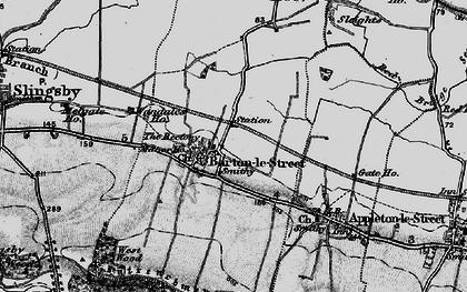 Old map of Barton-le-Street in 1898