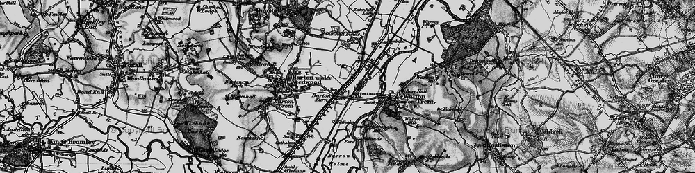 Old map of Barton Turn in 1898