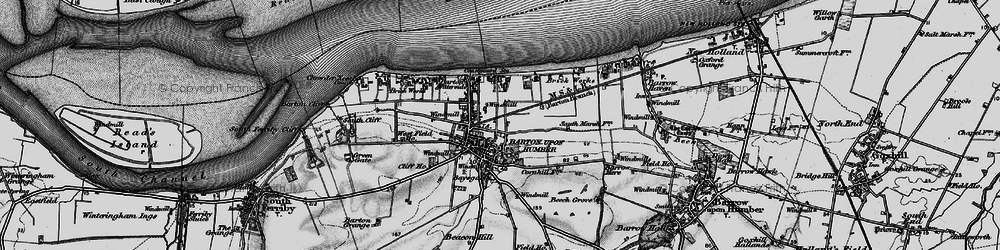 Old map of Barton-Upon-Humber in 1895