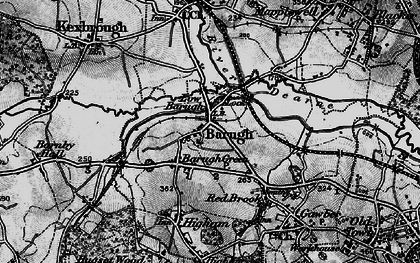Old map of Barugh in 1896