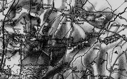 Old map of Barwell in 1896