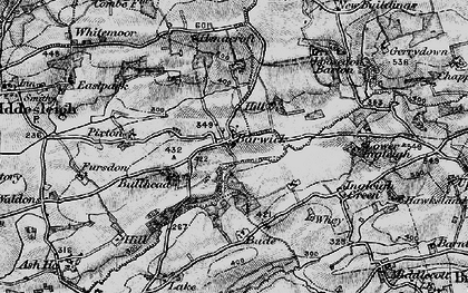 Old map of Bryony Hill in 1898