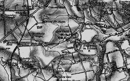 Old map of Barwick in Elmet in 1898