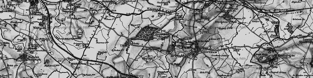 Old map of Bascote Heath in 1898