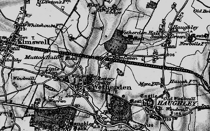 Old map of Base Green in 1898