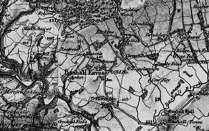 Old map of Bashall Eaves in 1896