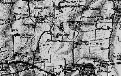 Old map of Basildon in 1896