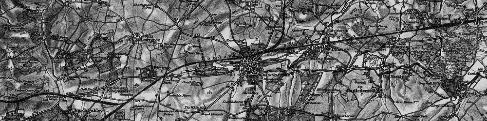 Old map of Basingstoke in 1895
