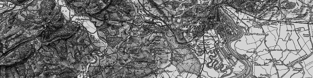 Old map of Bassaleg in 1897
