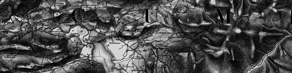 Old map of Bassenthwaite in 1897