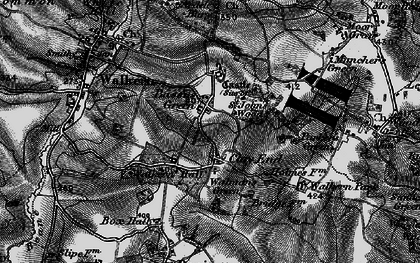 Old map of Bassus Green in 1896