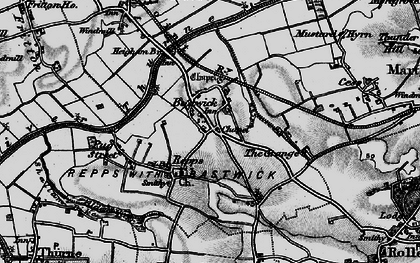 Old map of Bastwick in 1898