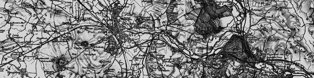 Old map of Baswich in 1898