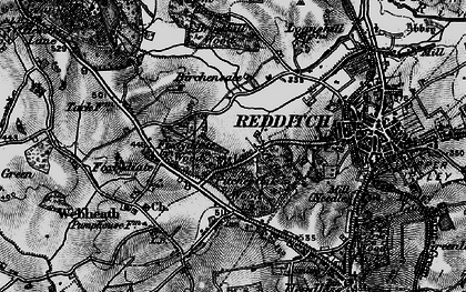 Old map of Batchley in 1898