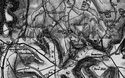 Old map of Batcombe in 1898