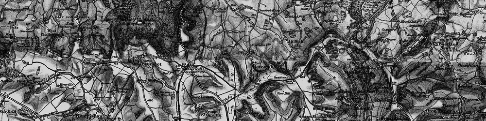 Old map of Batcombe in 1898
