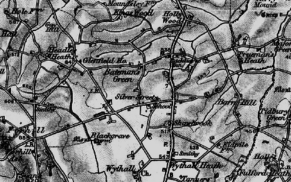 Old map of Bateman's Green in 1899