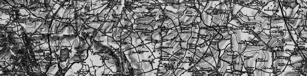 Old map of Bateman's Green in 1899