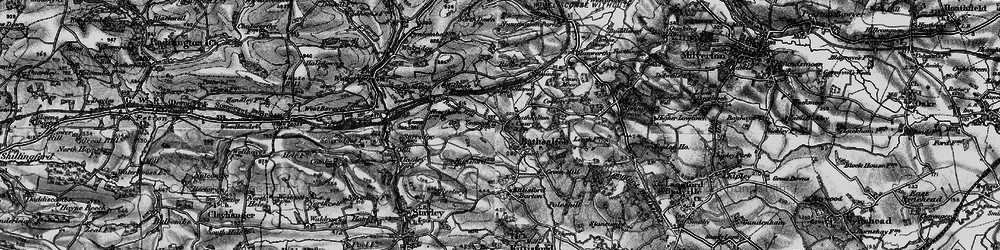 Old map of Bathealton in 1898
