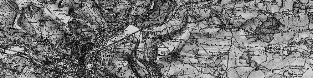 Old map of Bathford in 1898