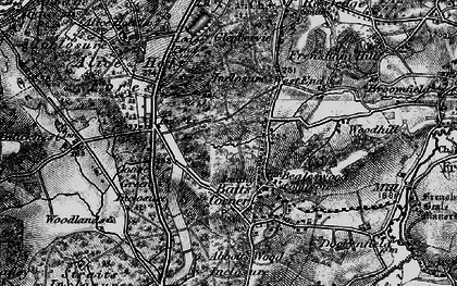 Old map of Batt's Corner in 1895