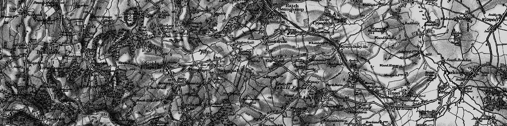 Old map of Barrington Hill in 1898