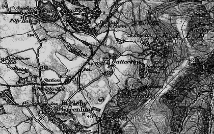 Old map of Battersby Moor in 1898